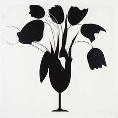 Black Tulips and Vase, February 26, 2014