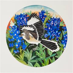 Mockingbird and Bluebonnets