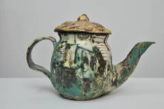 Teapot With Straw Hat