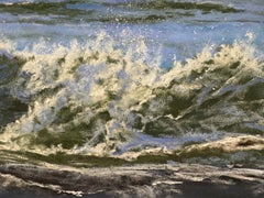 Shadow Boxer – Pastellbild „Wellenlandschaft“