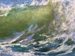 Peep Show - Wave Landscape Pastel Painting