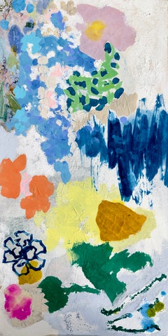 Sunshine Follows Me Everywhere - Colorful Bright Floral Abstract Paiting