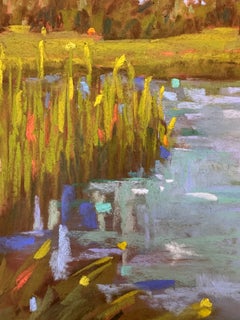 Under Summer Skies - Pastel Marsh Impressionist Painting