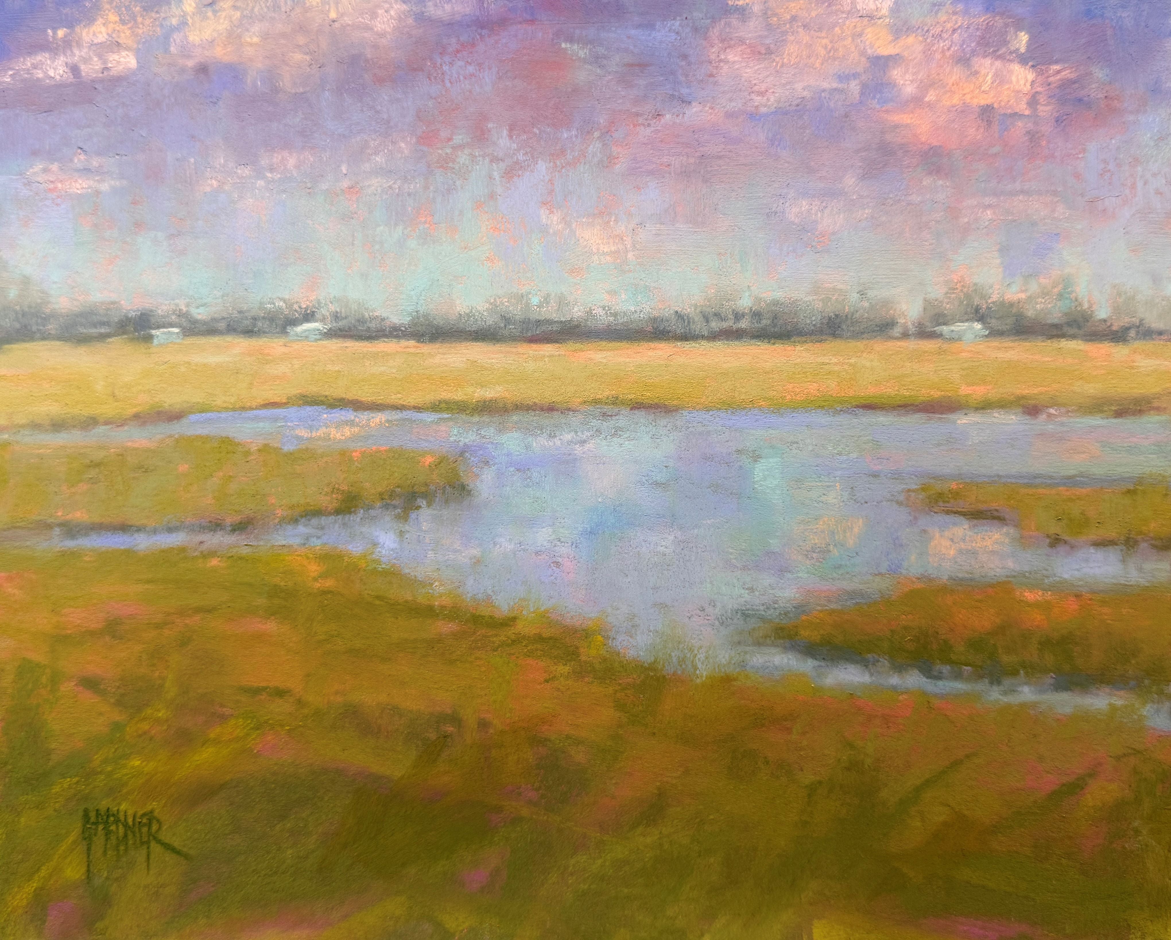 Days Like These - Pastel Marsh Impressionist Painting