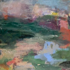 Pioggia pomeridiana - Piccolo quadro quadrato in acrilico
