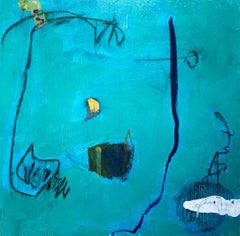 Treasure - Small Square Framed Acrylic Painting