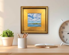 Cloud Puffs - Framed Cloud Tennessee Landscape Painting