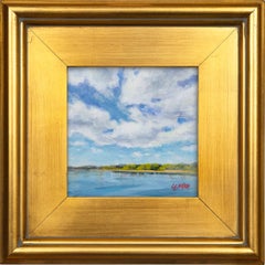 Cloud Puffs - Framed Cloud Tennessee Landscape Painting