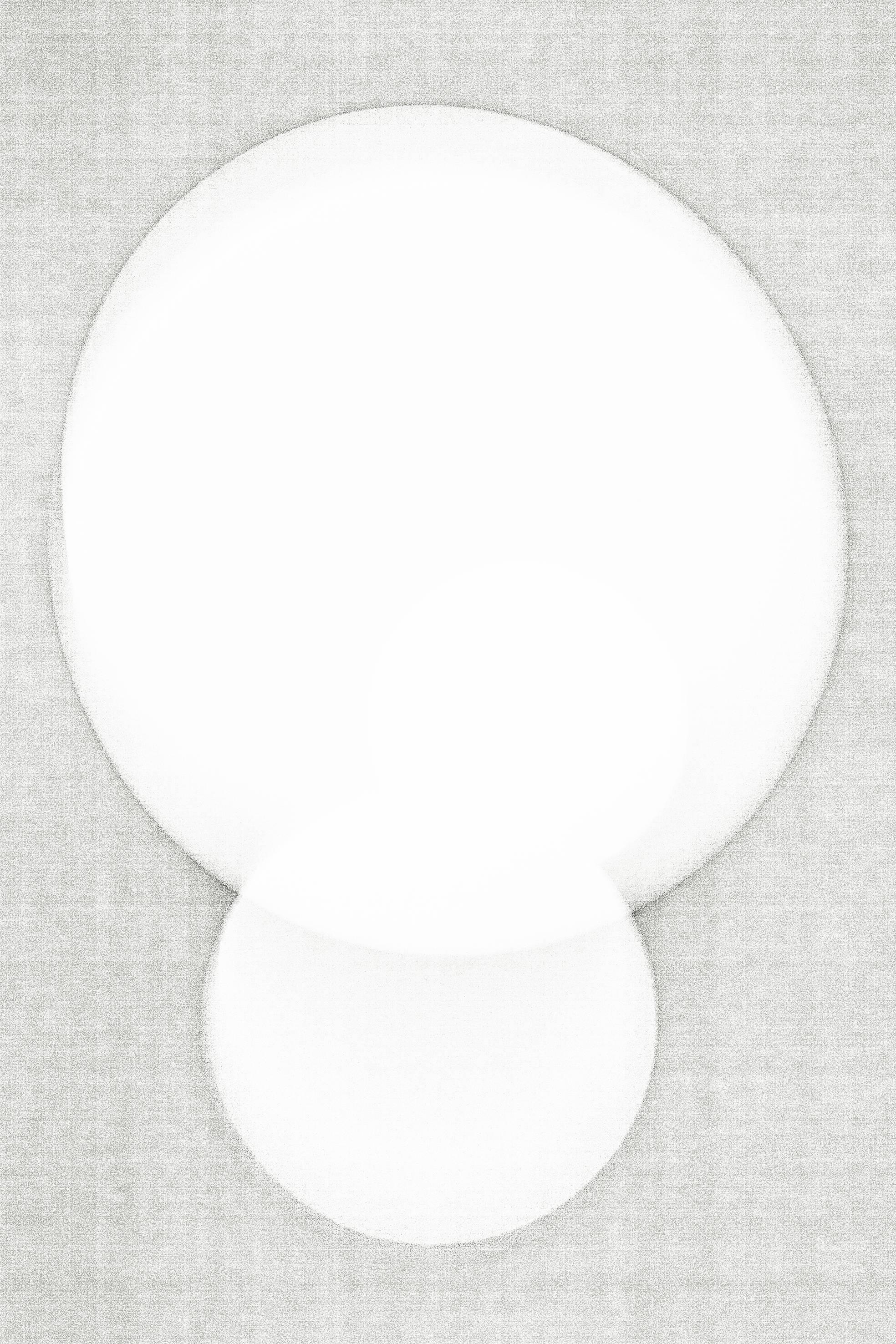 Luuk de Haan Abstract Photograph - big nothing 3, white,  abstraction