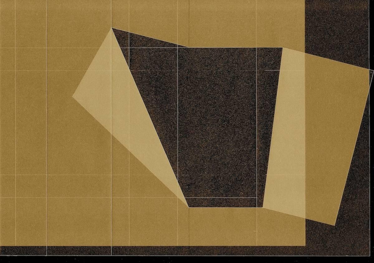 Richard Caldicott Abstract Photograph - Abstract photography, brown, beige, lines, Untitled (7)