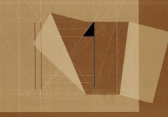 Abstract photo, brown, light beige, untitled (2)
