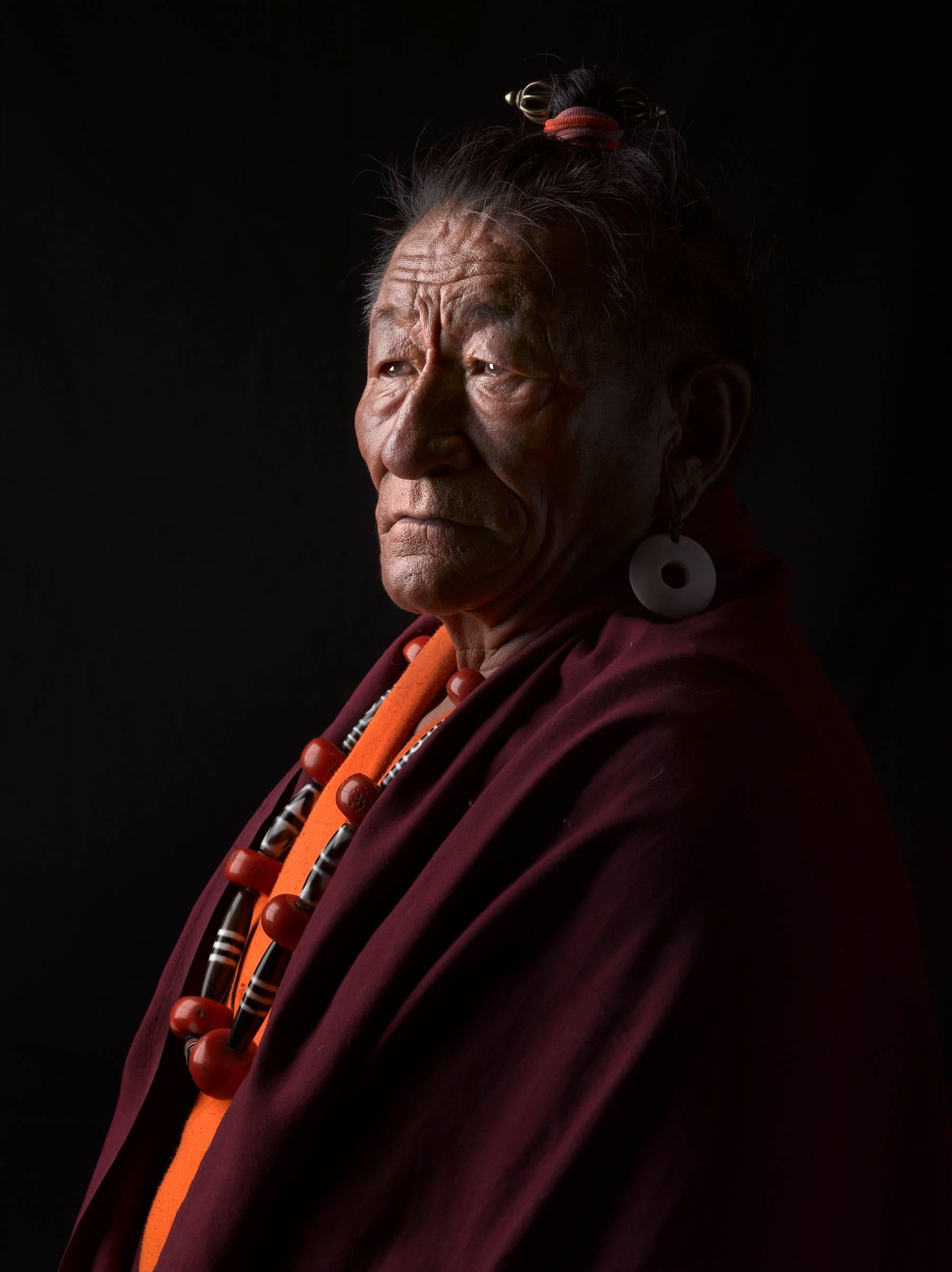David Zimmerman Portrait Photograph - Wangdak Tashi, Portrait of a Tibetan