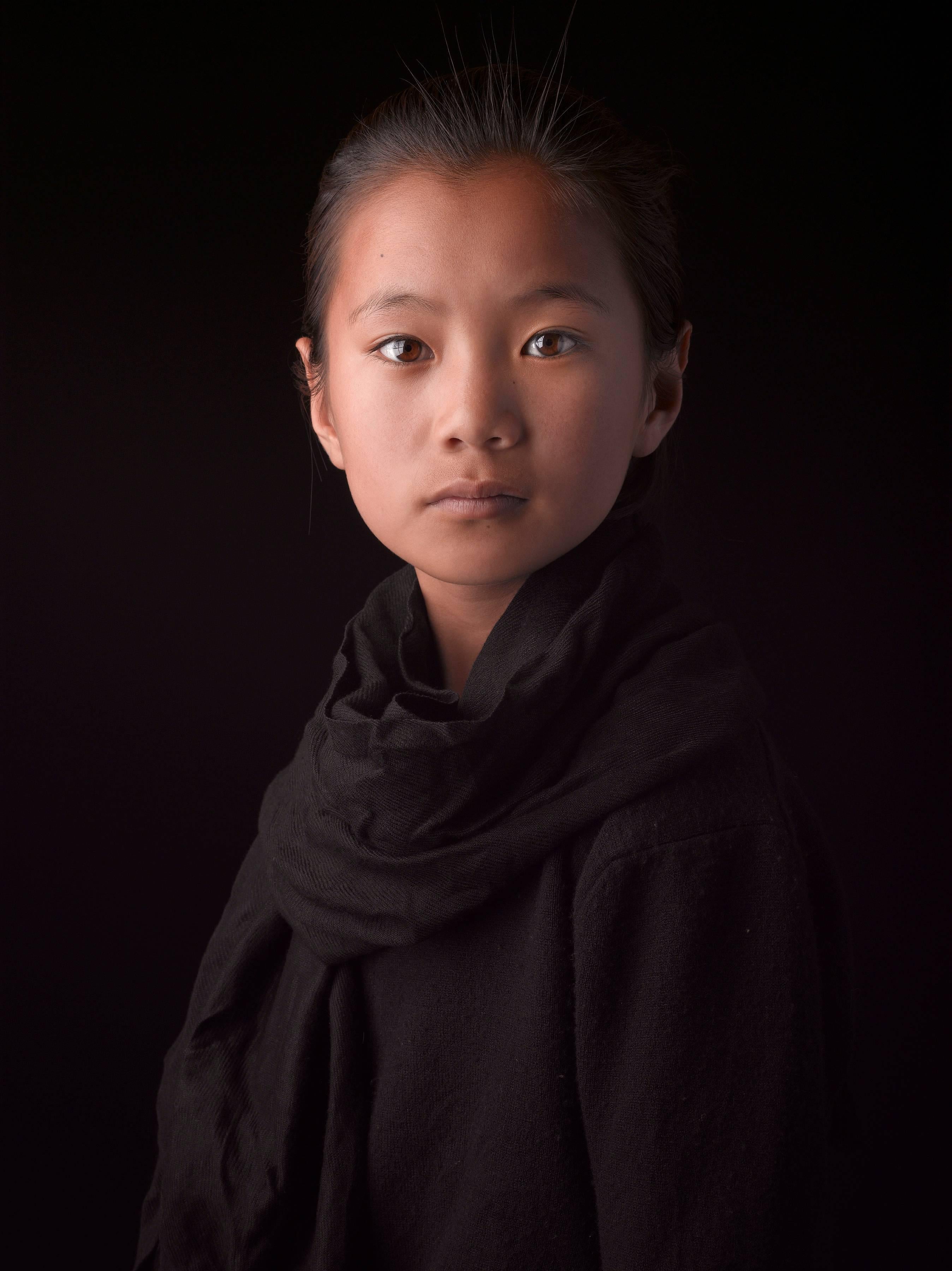 David Zimmerman Portrait Photograph - Chime Chodon, Portrait of Tibetan, 