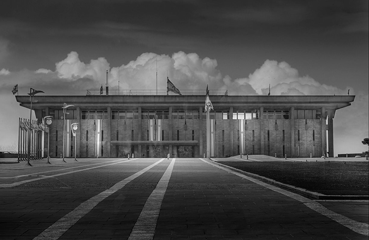 Jean-Michel Berts Black and White Photograph - The Knesset