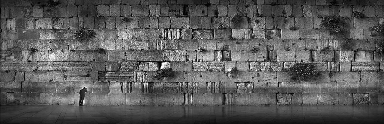 Jean-Michel Berts Black and White Photograph - The Western Wall