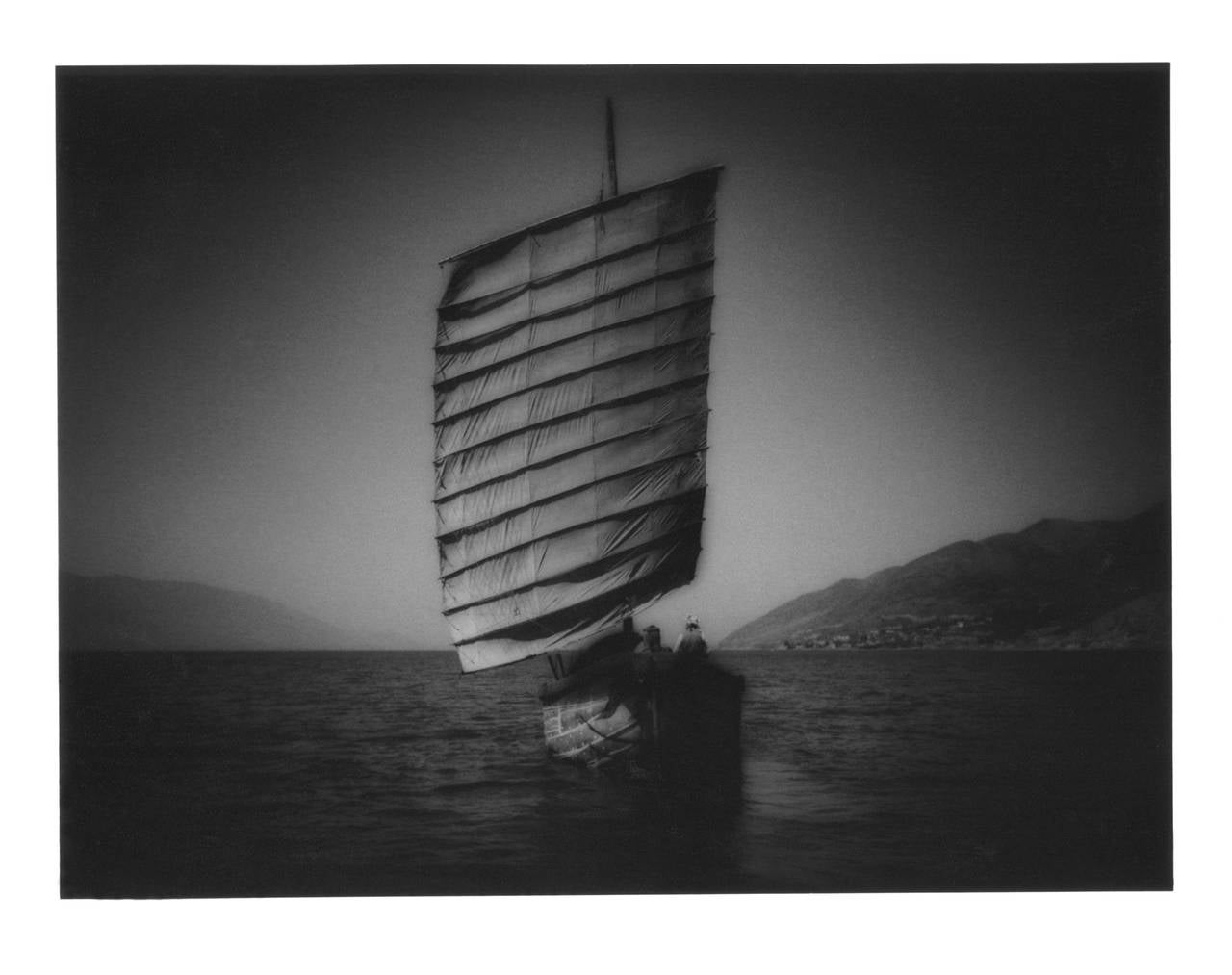 James Whitlow Delano Landscape Photograph - China, Black and White,  Landscape, Lake Erhai, Yunnan Provence, 