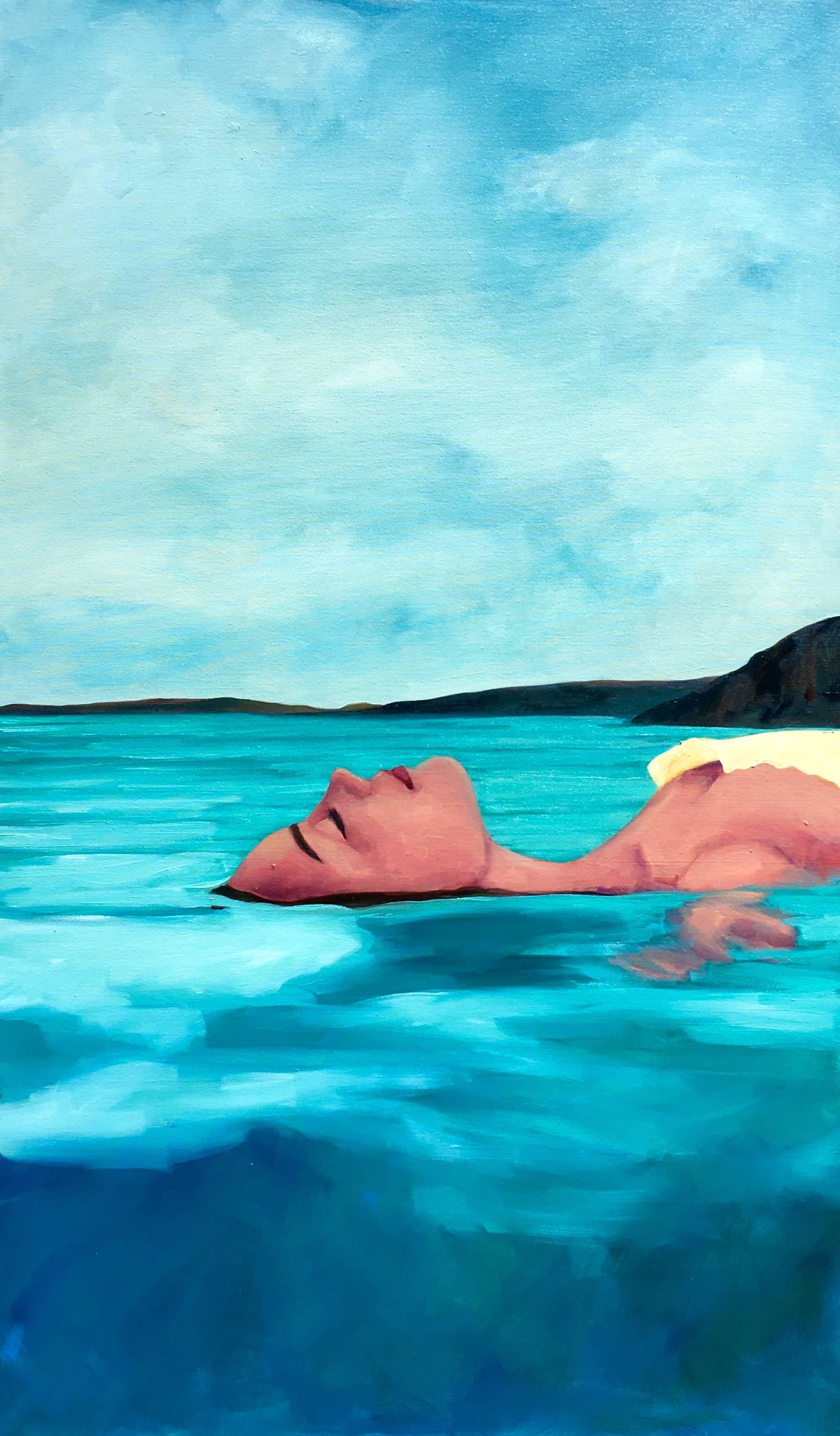 T.S. Harris Figurative Painting - Water Whispers