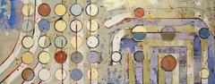 "Fibonacci 346" Abstract Grid-Based Depiction of Math Concept with Earthy Colors