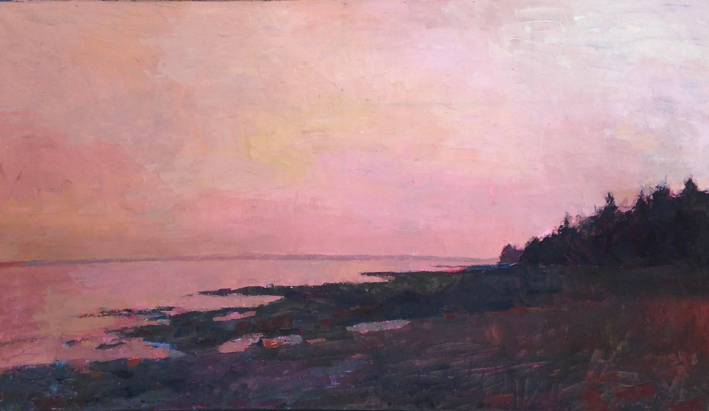 Larry Horowitz Landscape Painting - Maine Sunset