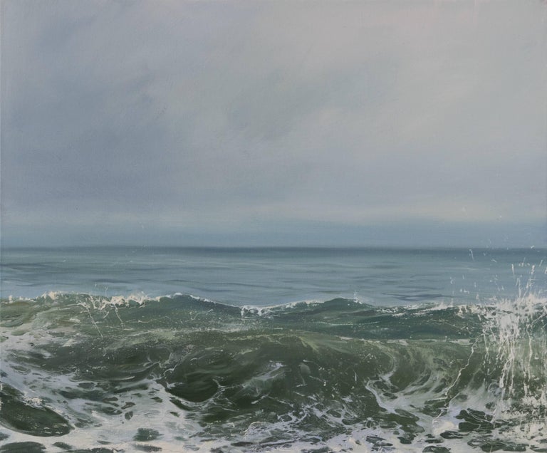 Annie Wildey Morning Wave Iv Photorealistic Oil Painting Of
