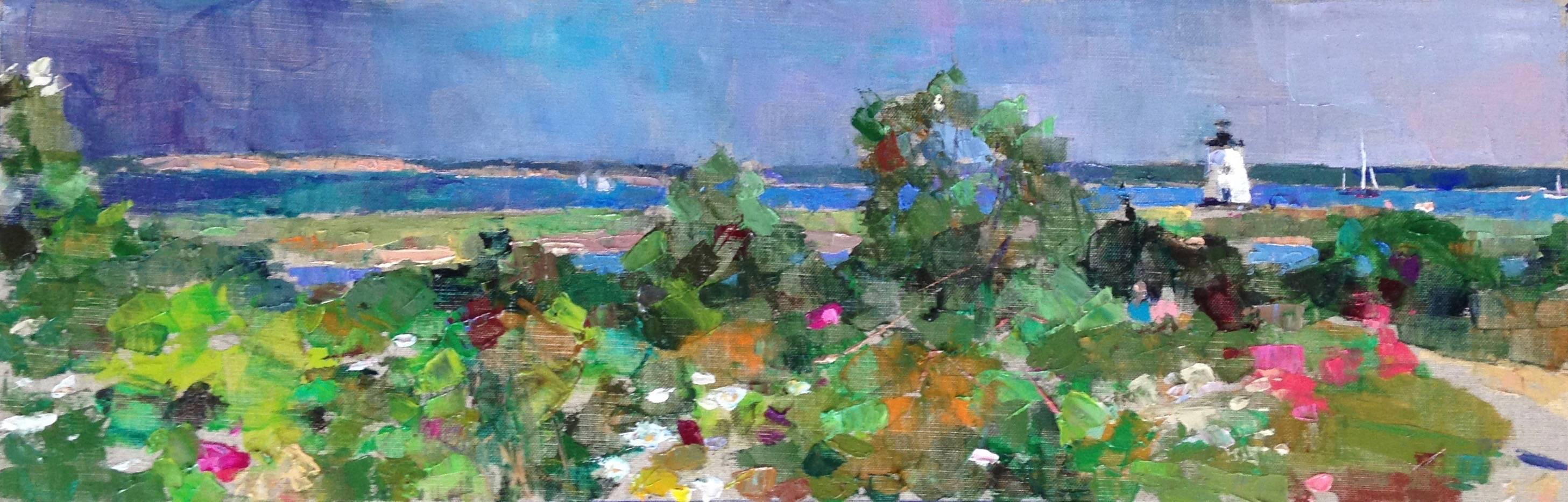 Larry Horowitz Landscape Painting - Edgartown Lighthouse