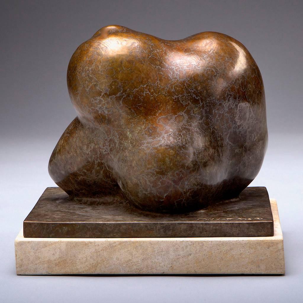 Fatherhood (Gold Patina) - Sculpture by Monica Wyatt