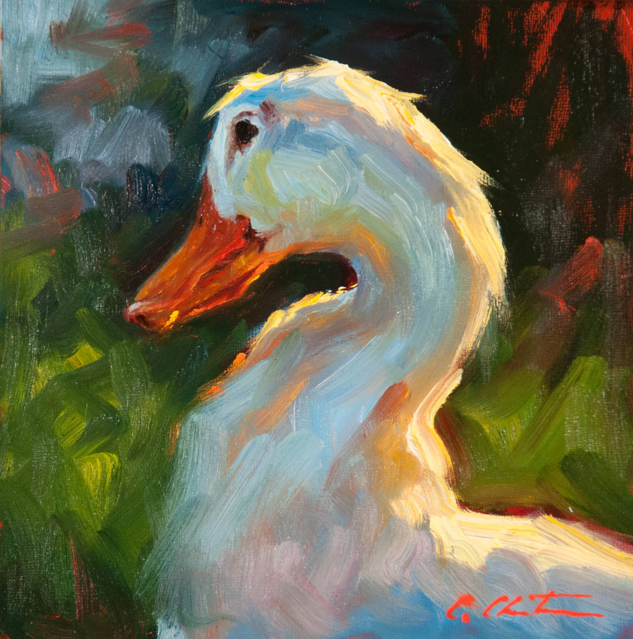 Cheri Christensen Animal Painting - Pondering