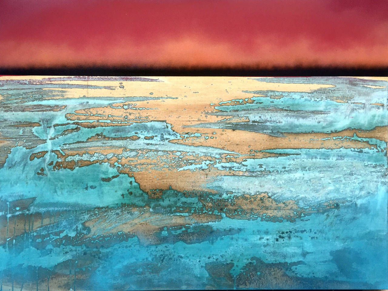 Jill Holland Abstract Painting - Call Out To The Waters