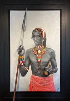 « Beauty in the Beads #8 » : guerrier, Masaï, Afrique de l'Est, culture, fierté