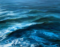 "Crossing" ocean waves, sea spray, rough waters, deep blue, open water, nautical