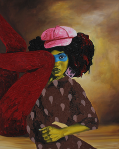 "Coffee Brown" portrait of a fashionable African woman, brown eyes, fashion, mod