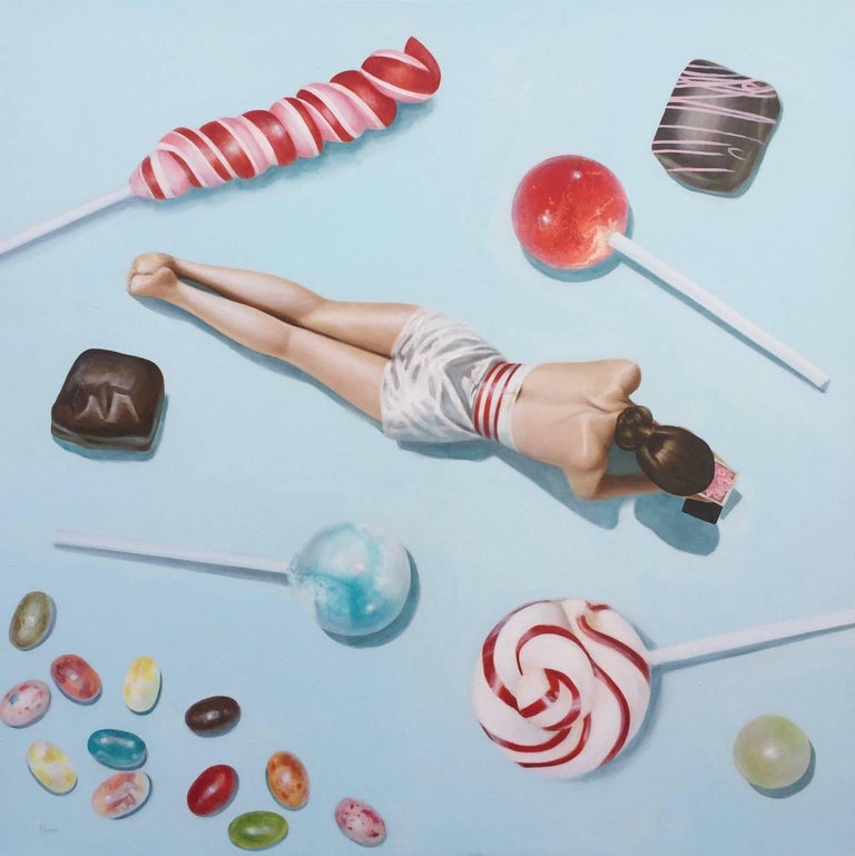 Elise Remender Figurative Painting - Candyland