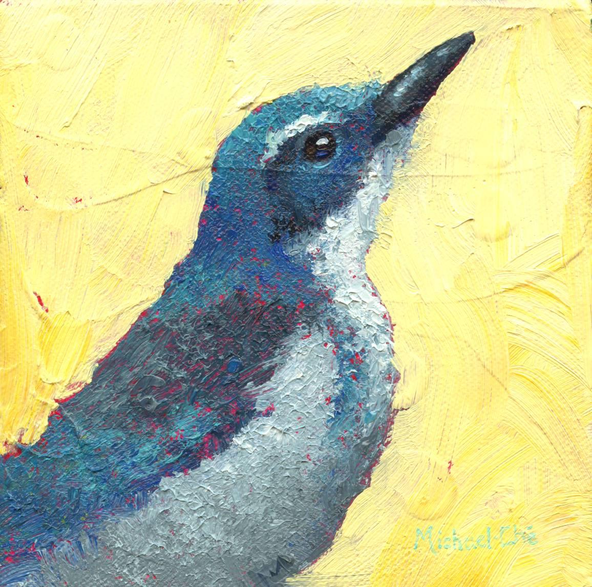 Michael-Che Swisher Animal Painting - I Know I Saw a Berry