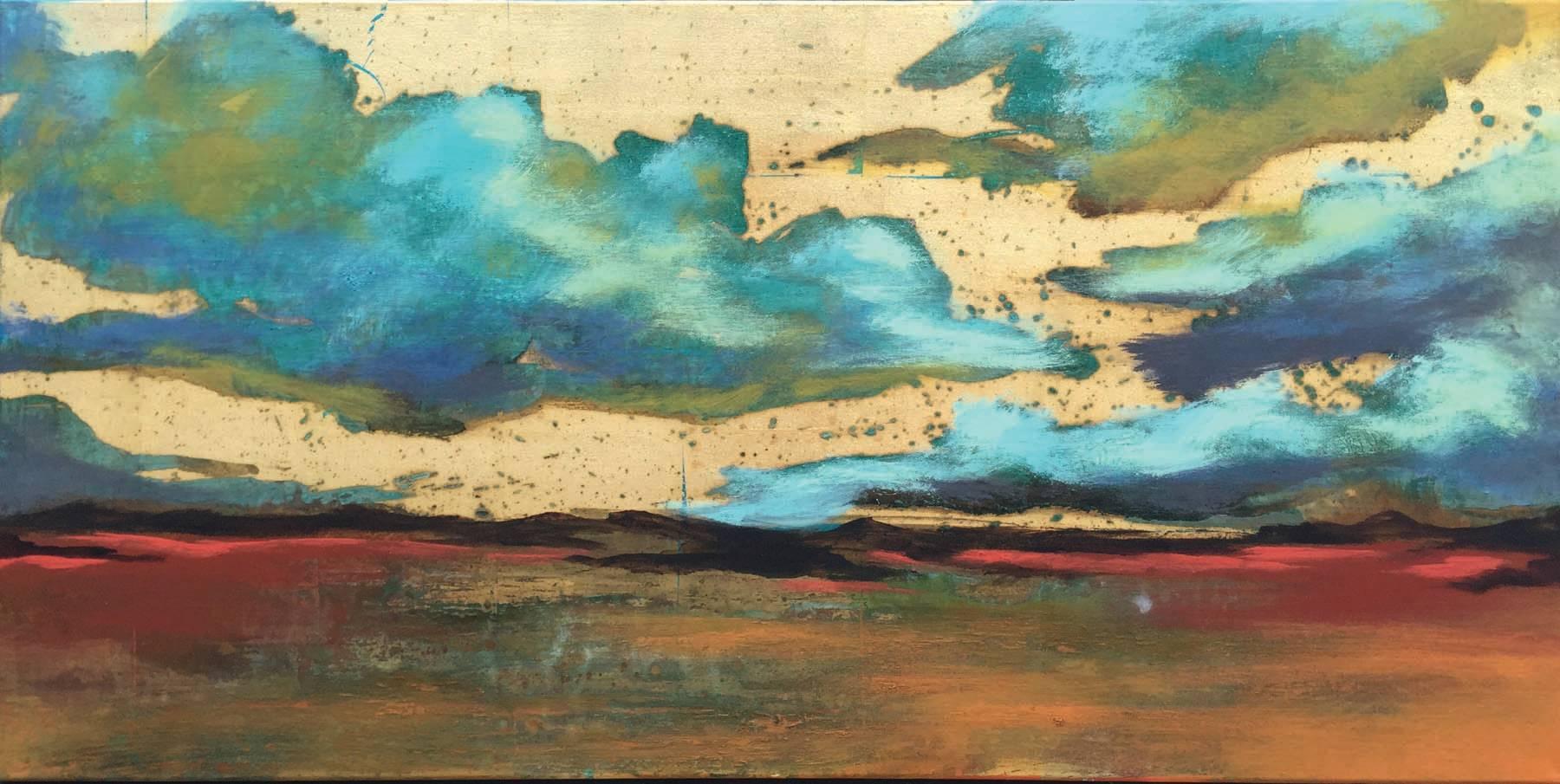Jill Holland Abstract Painting - Mountains Are Calling