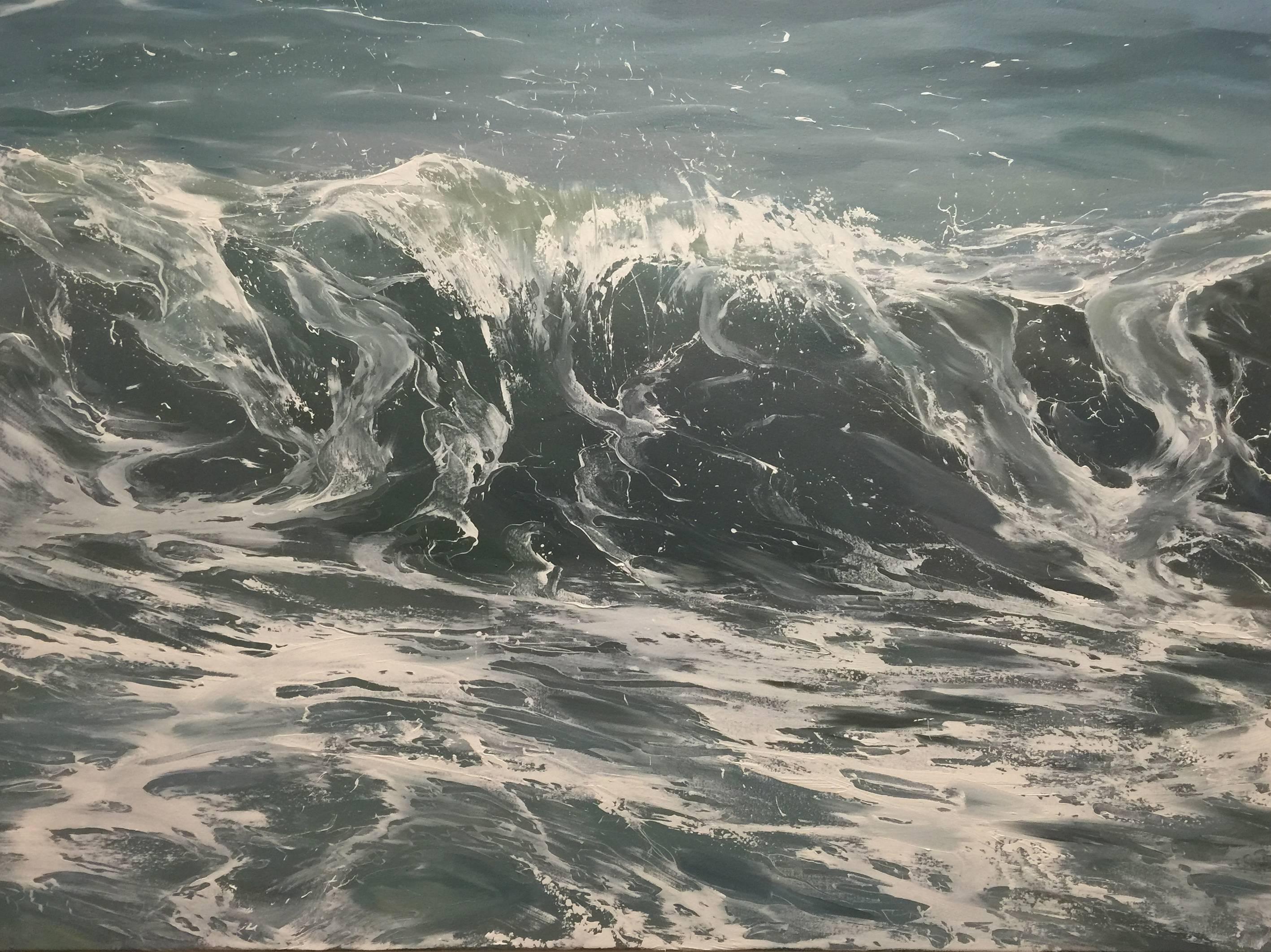 Annie Wildey Landscape Painting - Splashing Roll