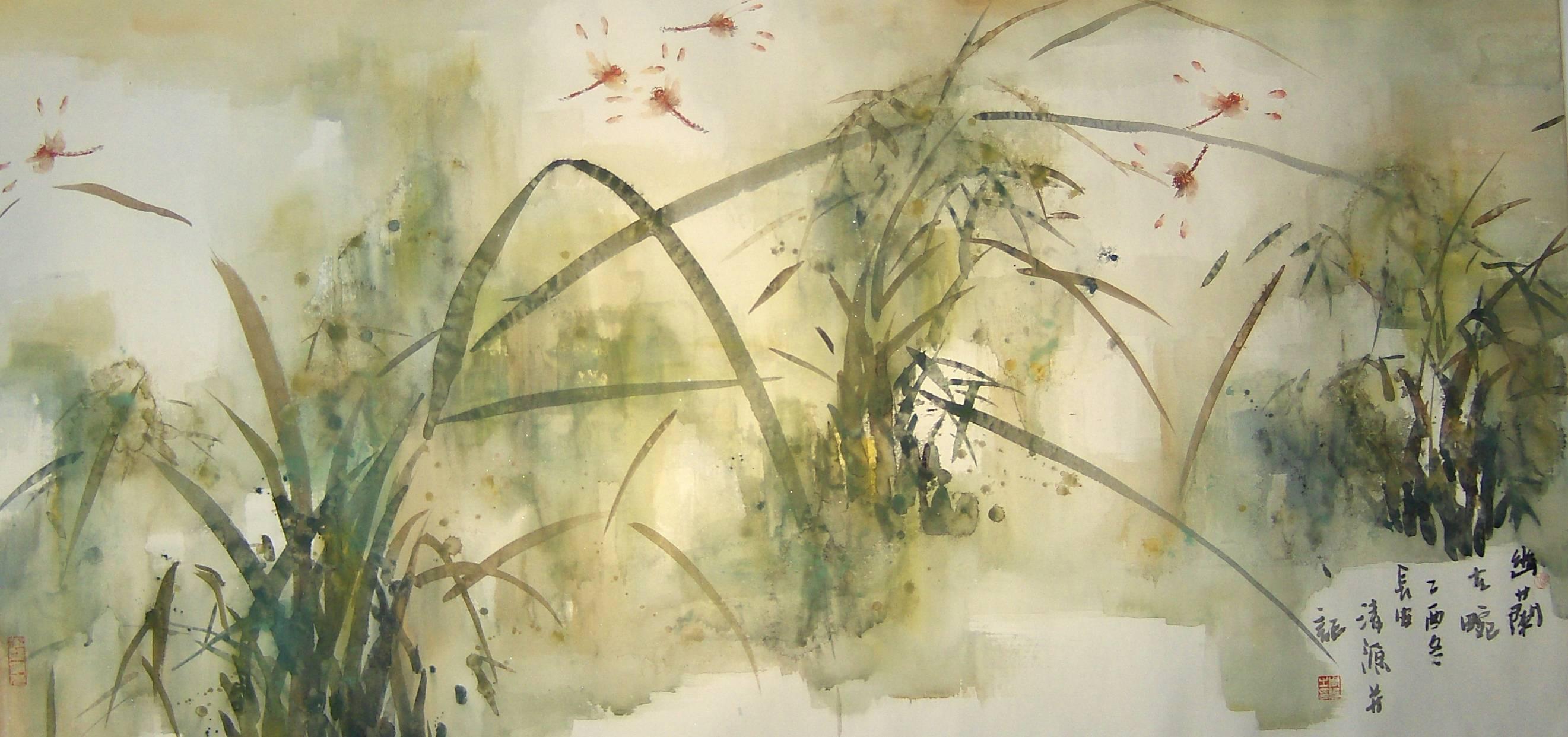 Zhou Xiao Abstract Drawing - Dragonfly Series #19