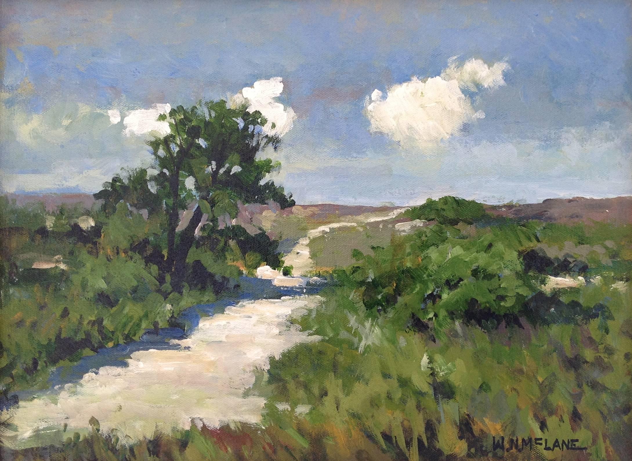 Landscape Painting de Bill McLane - Camino de verano