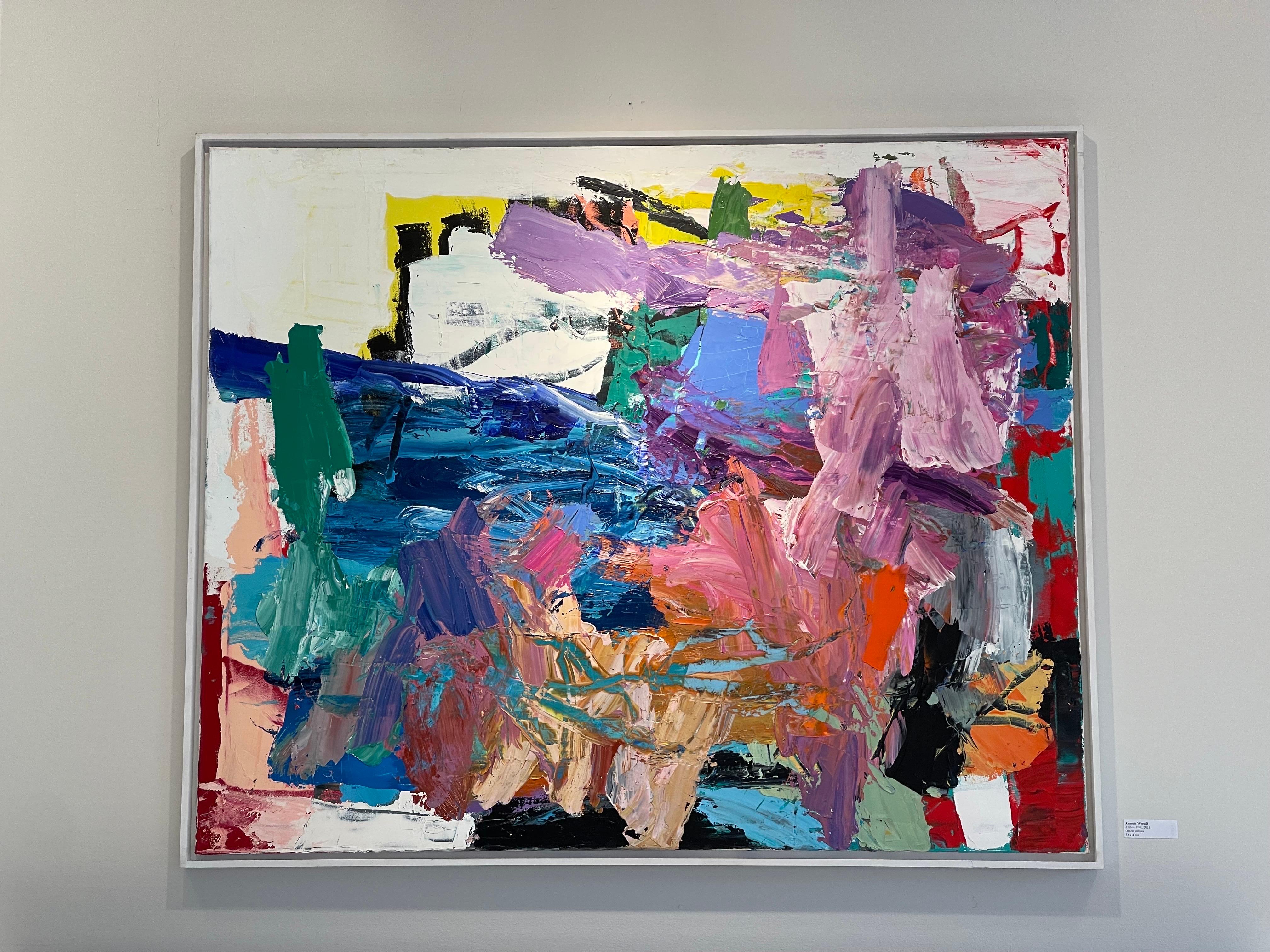 Passeggiata delle azalee: Pittura astratta contemporanea in vendita 1