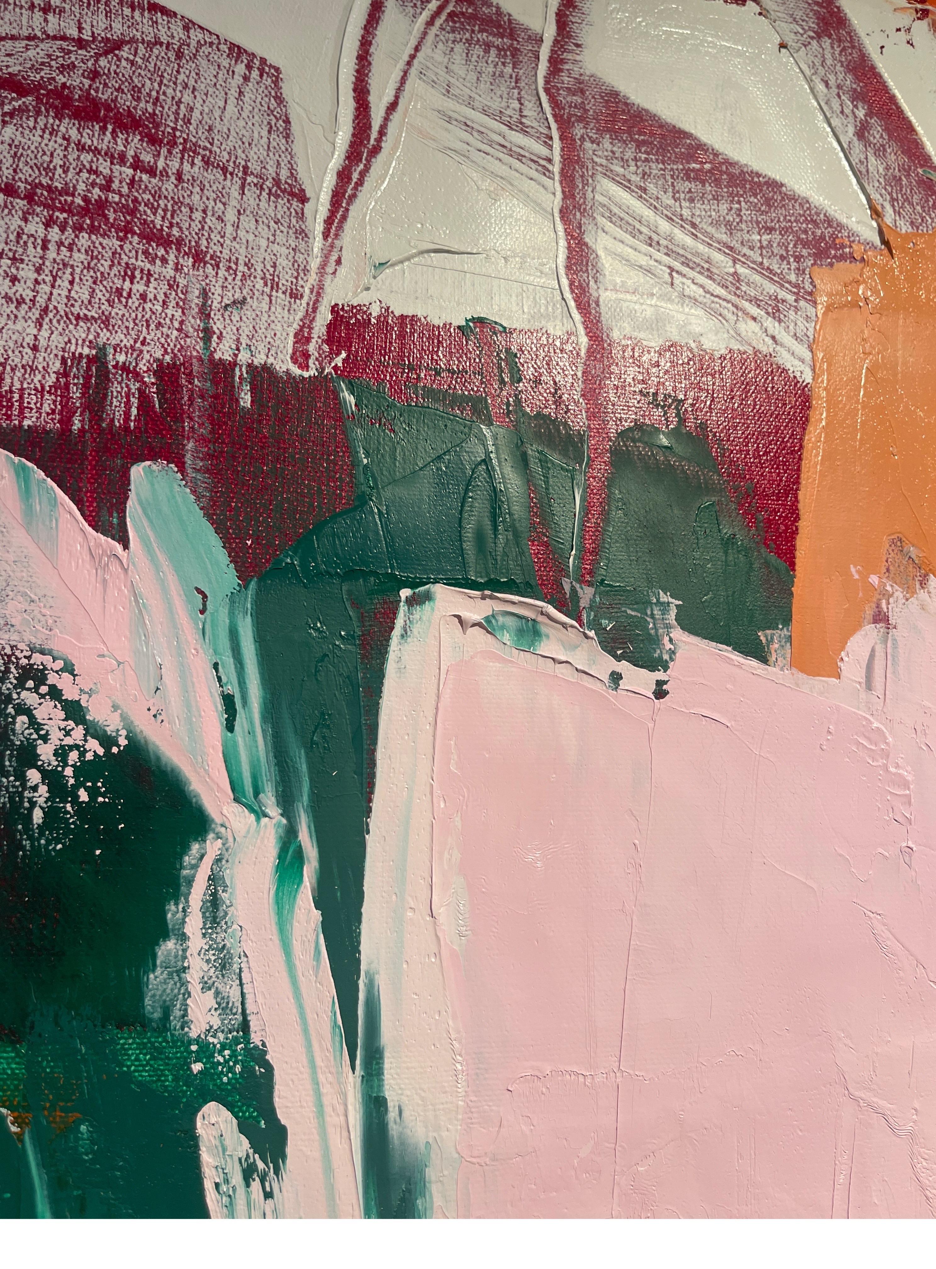Nolita: Pittura ad olio astratta contemporanea - Painting di Annette Werndl
