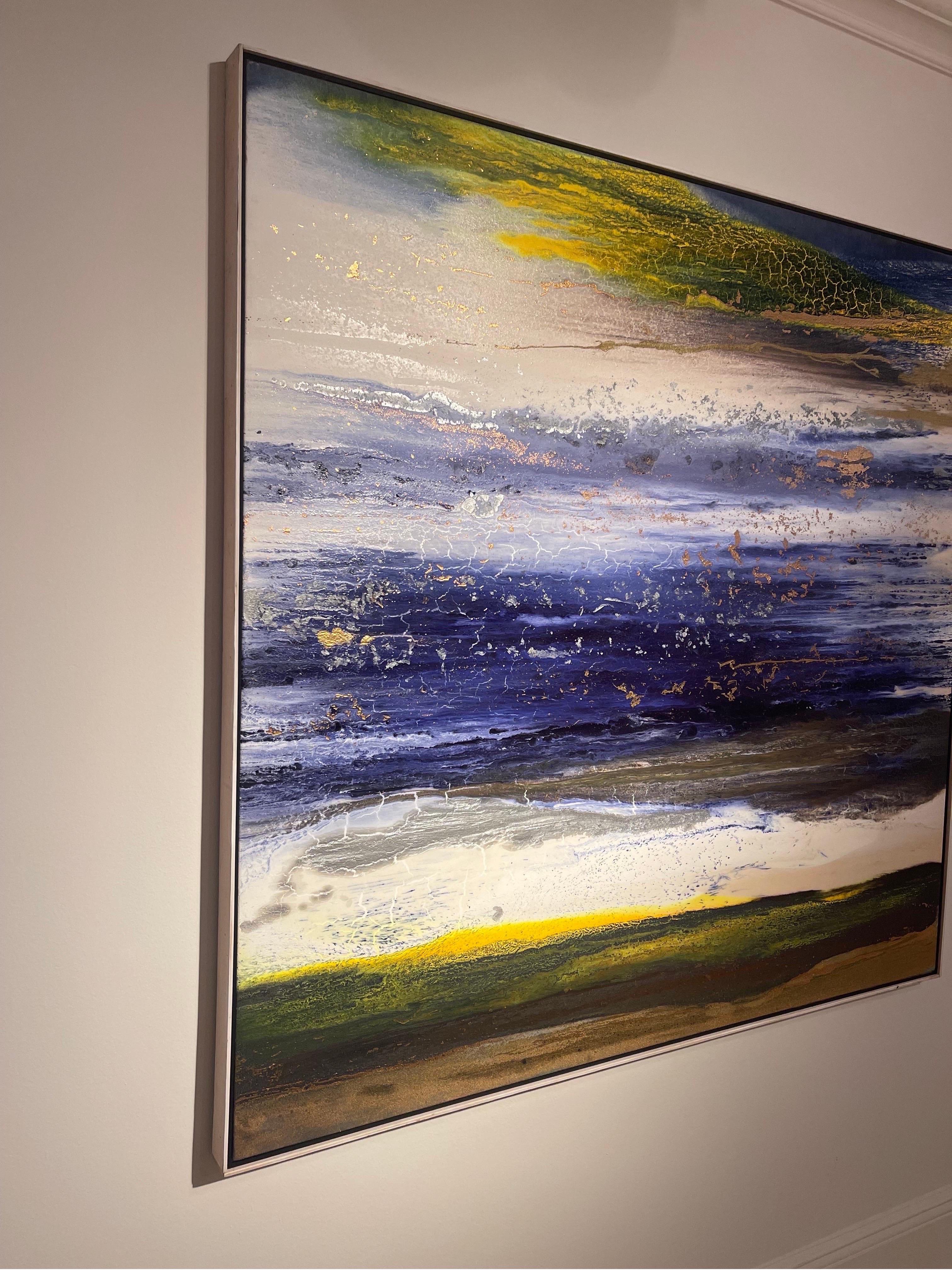 Luminoso: Pittura astratta contemporanea in vendita 2