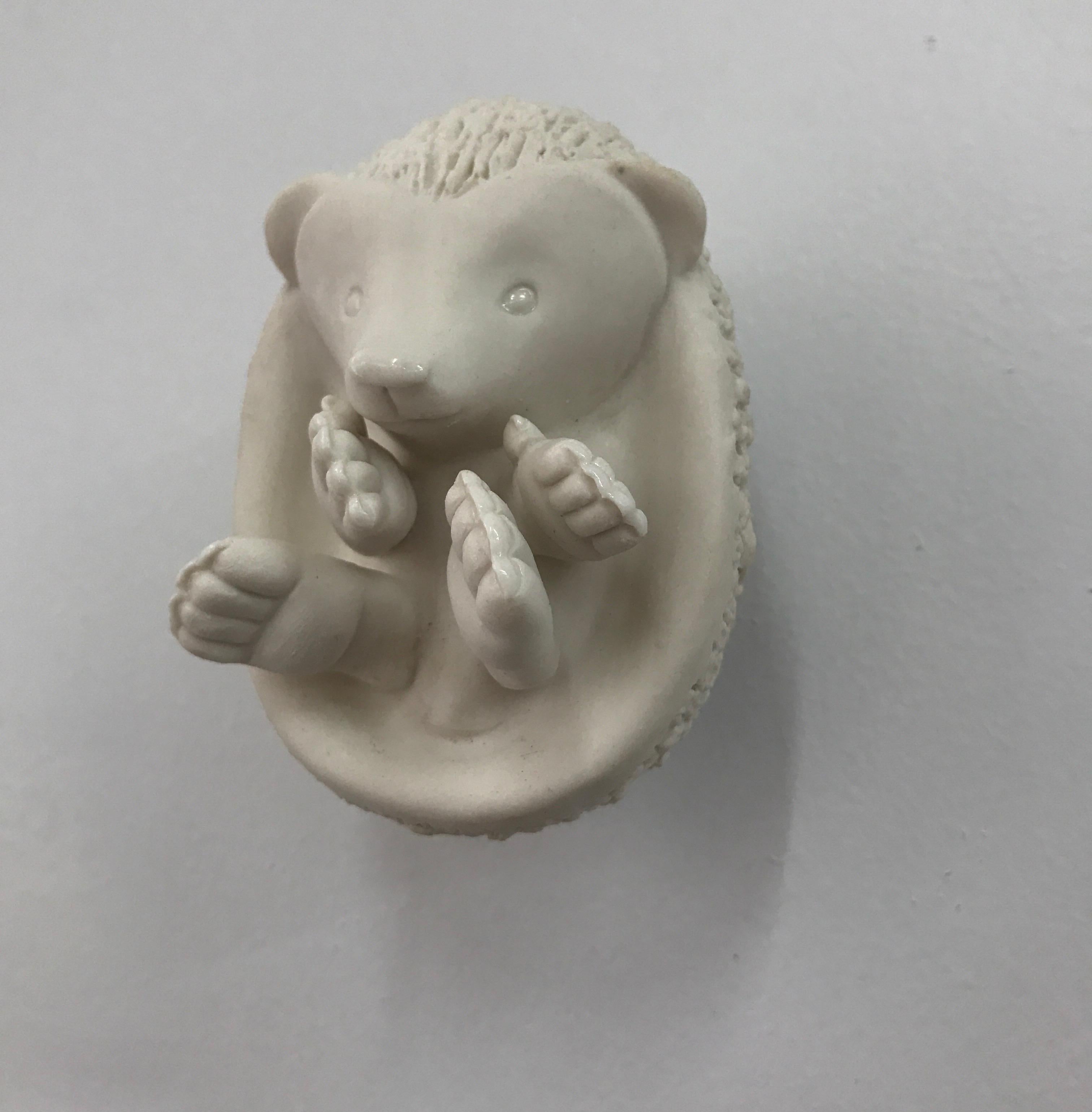 Porcelain Wall Hanging “Hedgehog Baby” by Bethany Krull 4