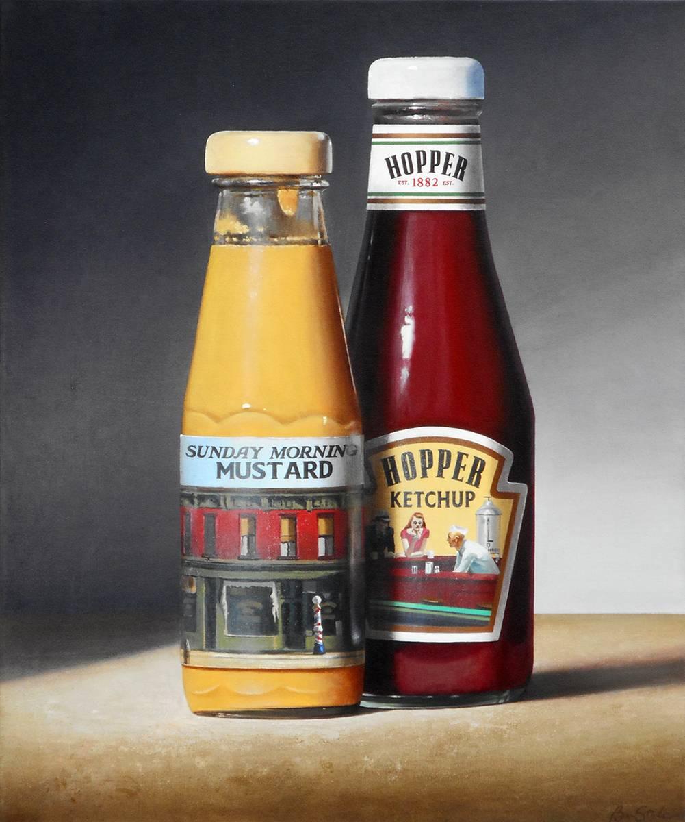 Ben Steele Still-Life Painting - This American Sauce