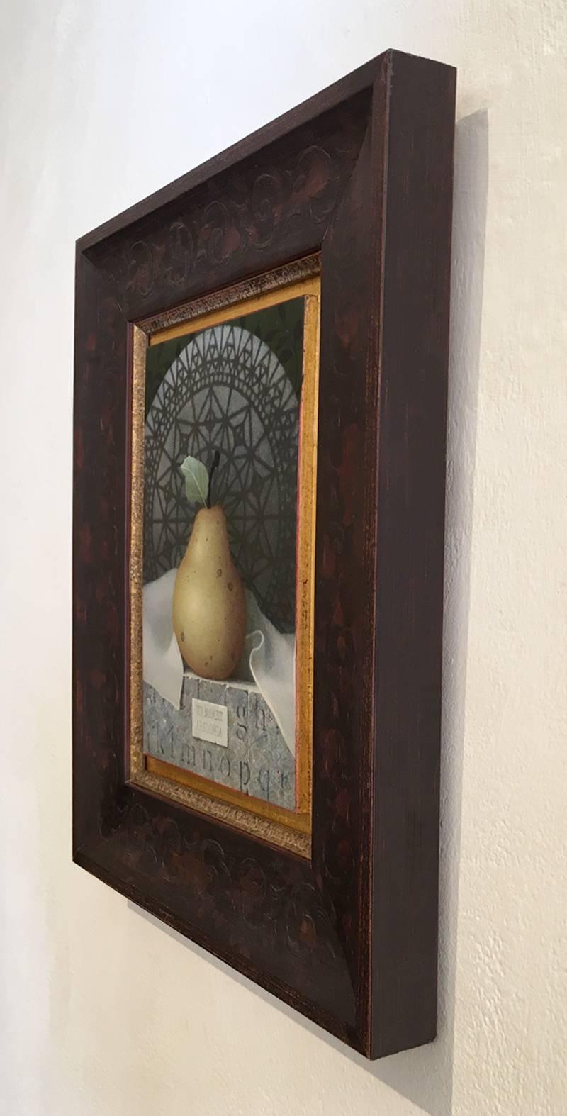 Pear, Ars Longa - Painting by Koo Schadler