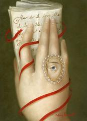 Hand with Elizabeth Barrett Browning's Sonnet 43"