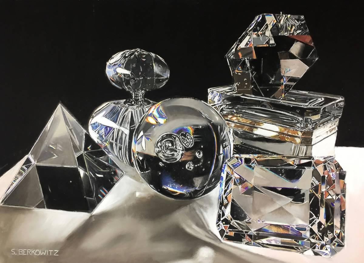Sheldon Berkowitz Still-Life Painting - Crystal Composition III