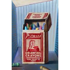 Picasso Drawing Crayons 3