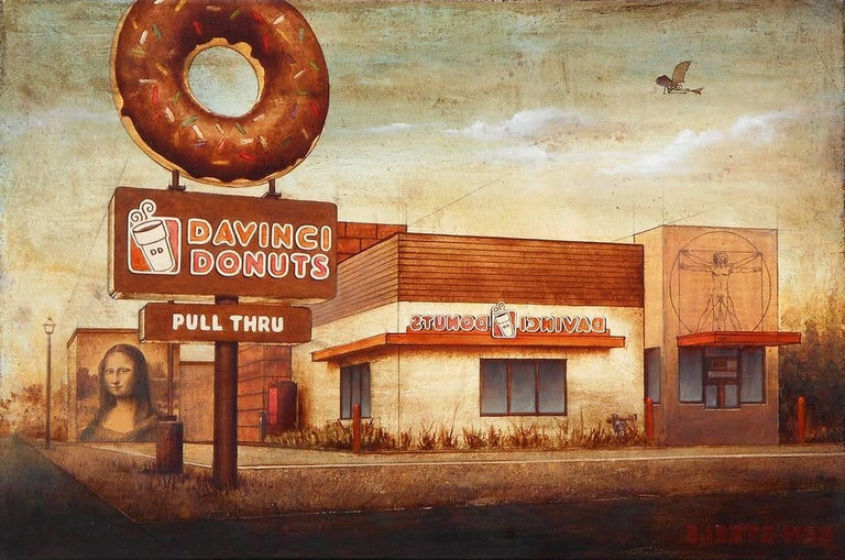Ben Steele Still-Life Painting - Da Vinci Donuts