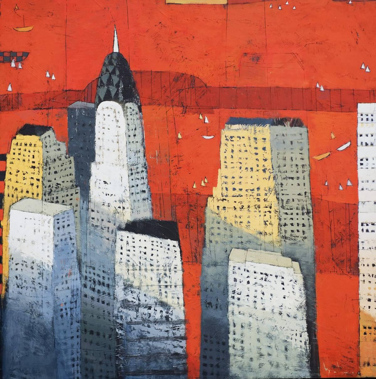 NYC MidSummer - Painting by Paul Balmer