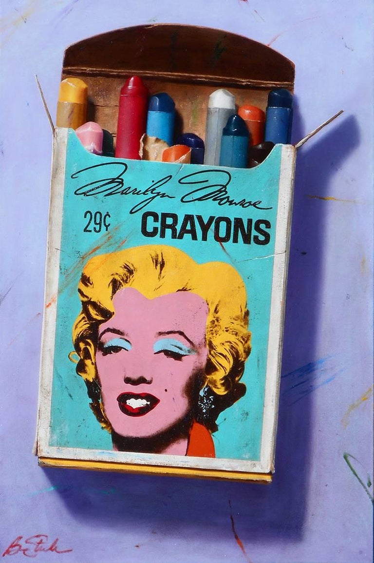 Ben Steele Still-Life Painting - Marilyn Monroe Crayons