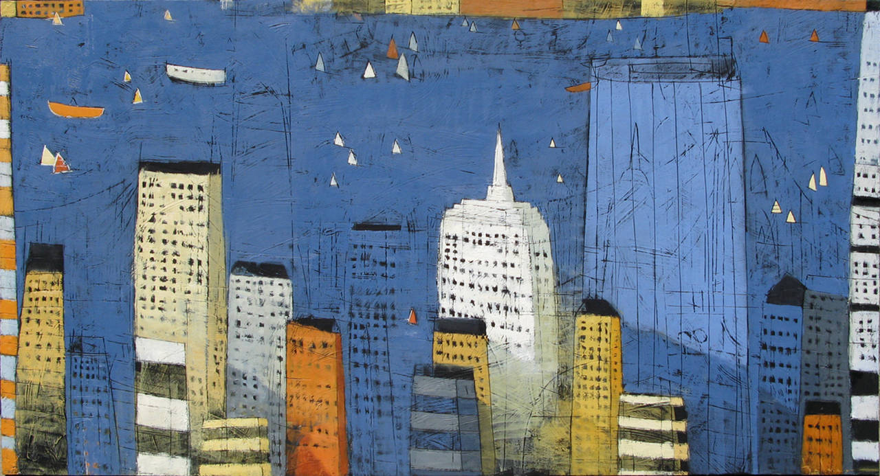 Boston Blue - Painting by Paul Balmer